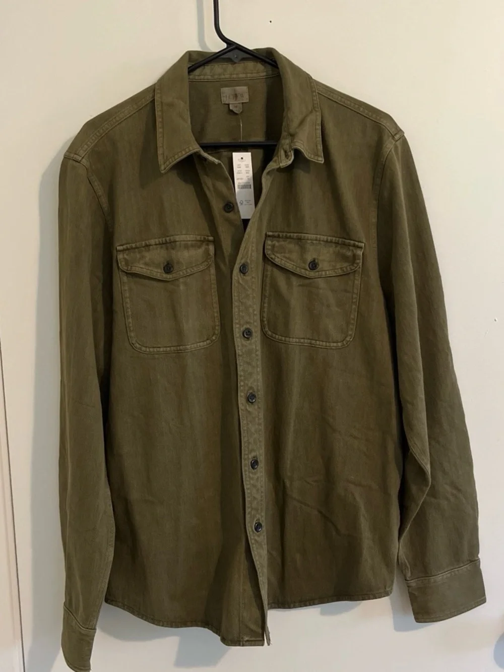 NWT J.Crew Garment Dyed Work Shirt